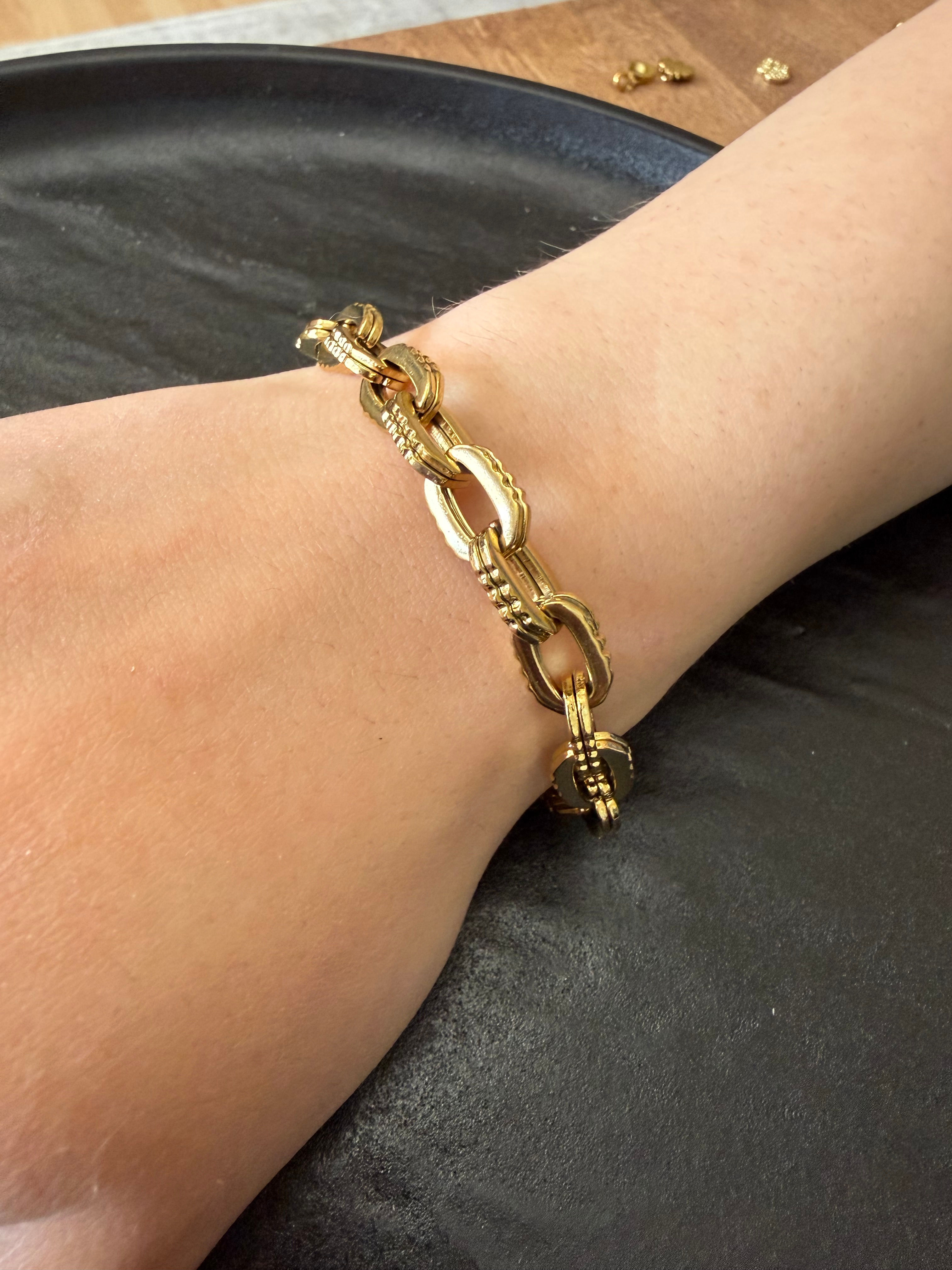 Alternating Double Texture Bracelet