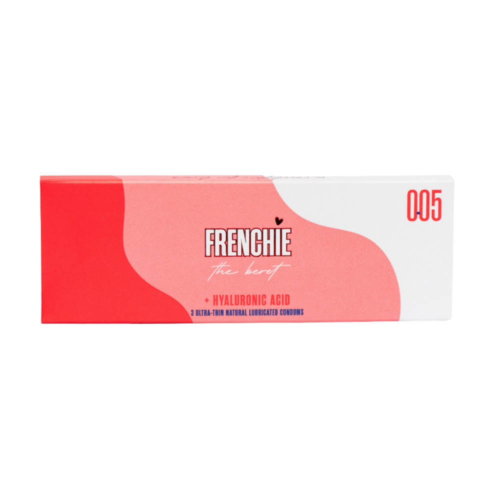 FRENCHIE BERET HYALURONIC CONDOMS 3 PACK