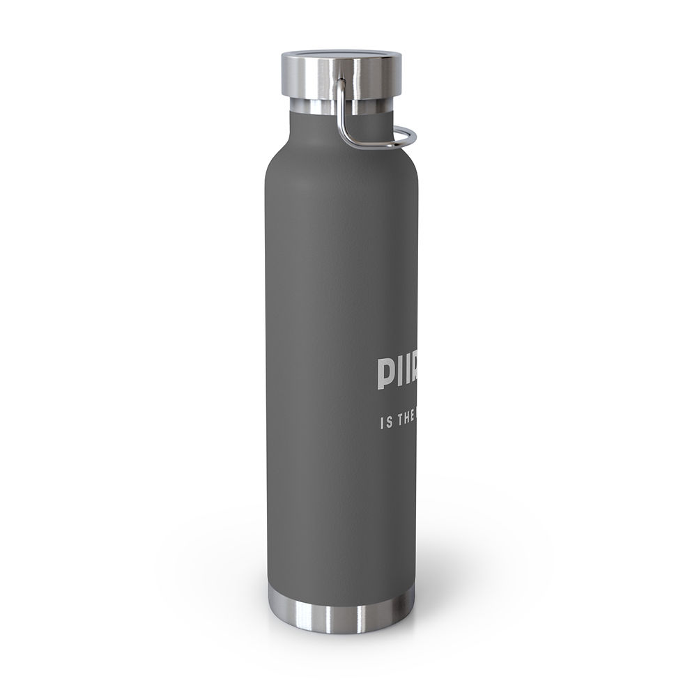 Thumbnail: Purpose is The New Black Copper Vacuum Insulated Bottle, 22oz