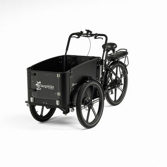 Lastenrad Cargobike of Sweden im Einsatz, E-Bike, Transport, Kinder, Hund, Einkauf