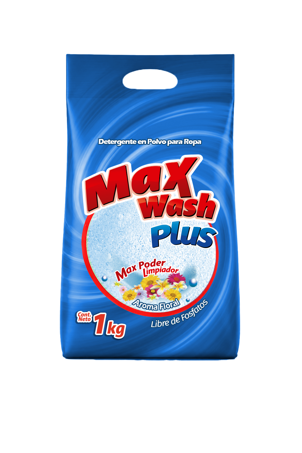 Detergente en Polvo Max Wash Plus 1 kg