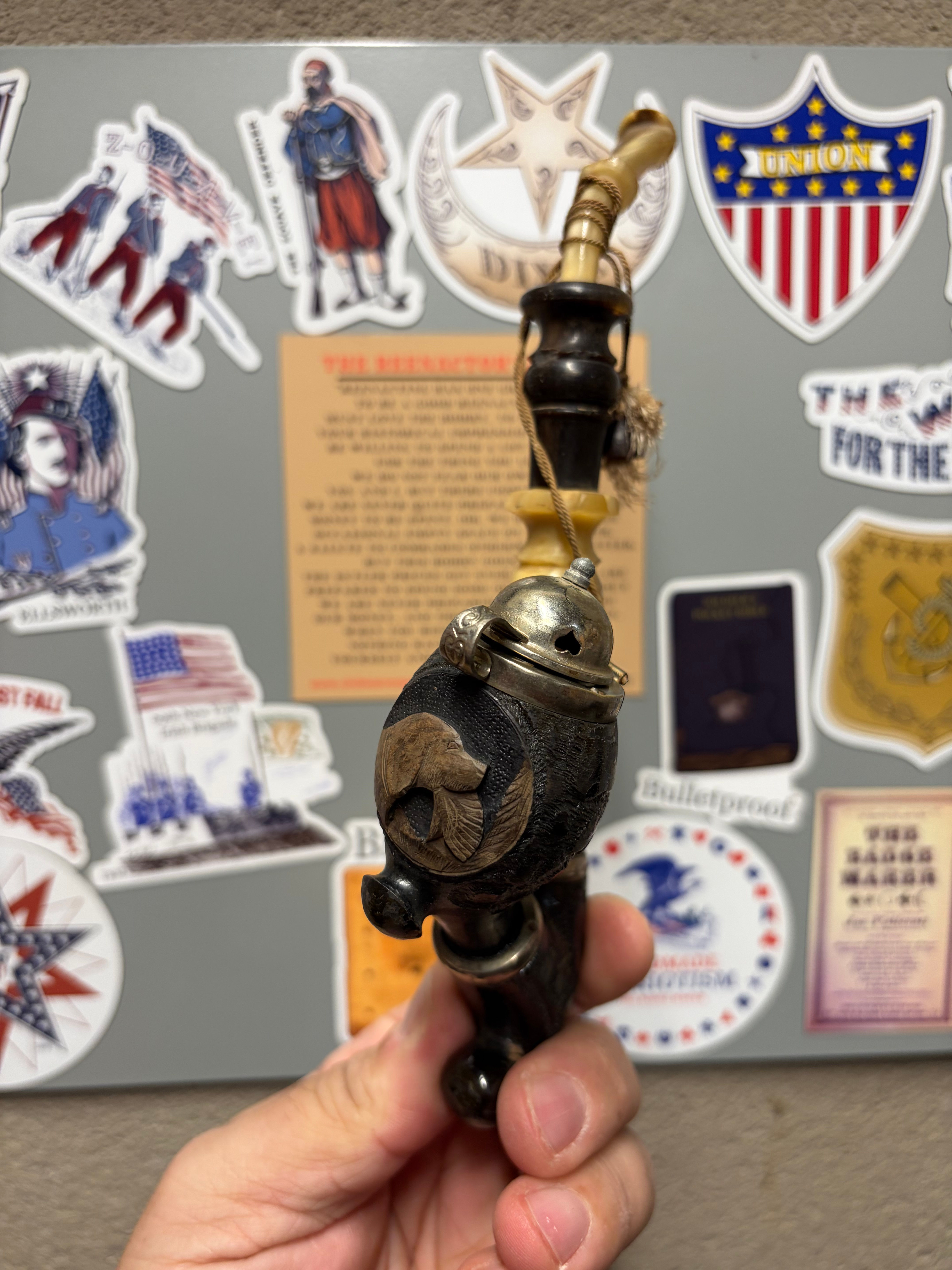 Vintage European Pipe - Hunter Style- Bird Dog 