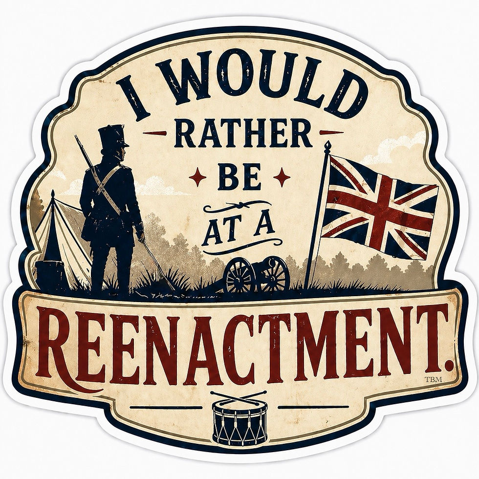 Thumbnail: I Would Rather Be at a Reenactment - Stickers/Magnets