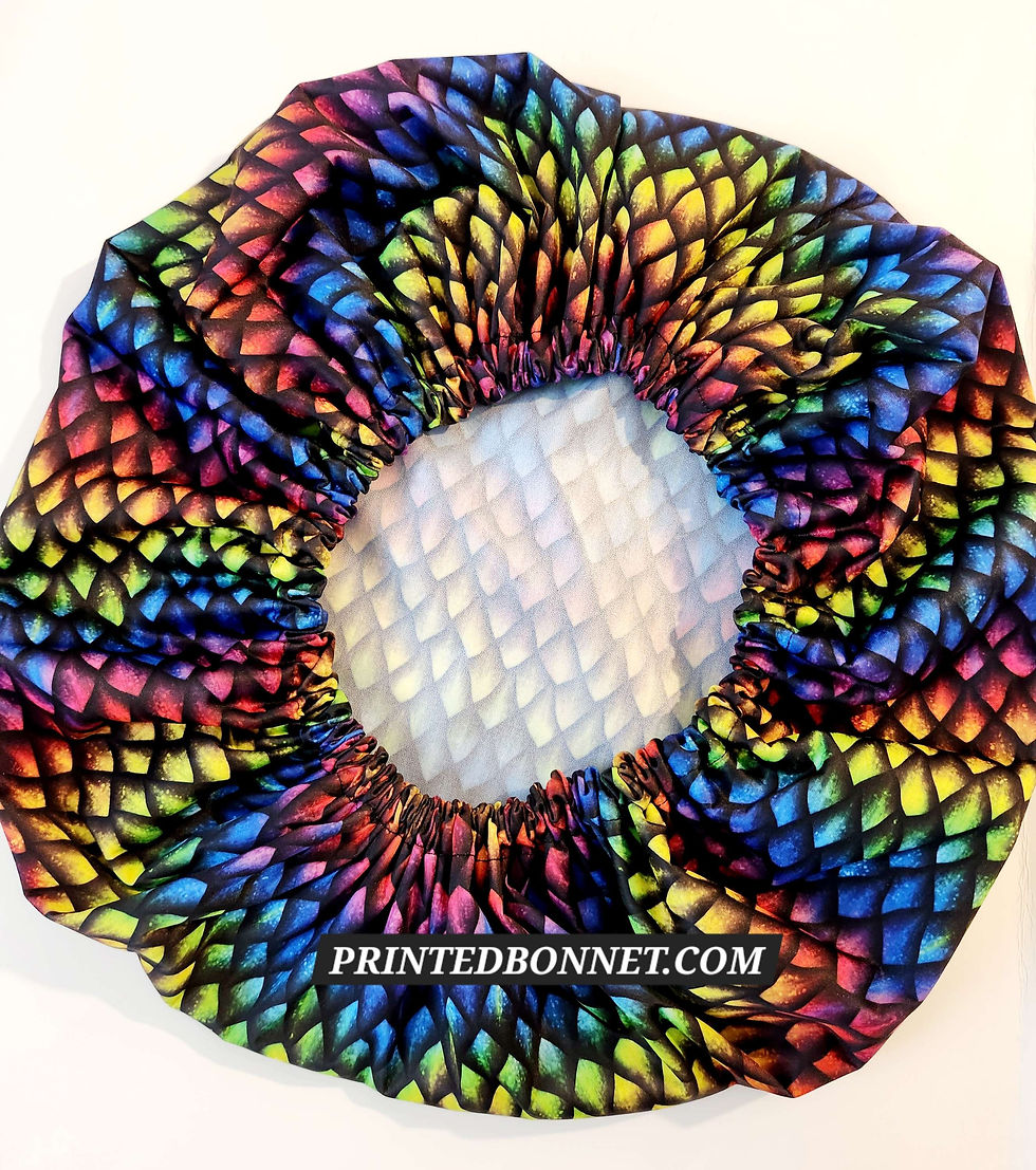 Thumbnail: Shower Cap - Reusable Cap - Dragon