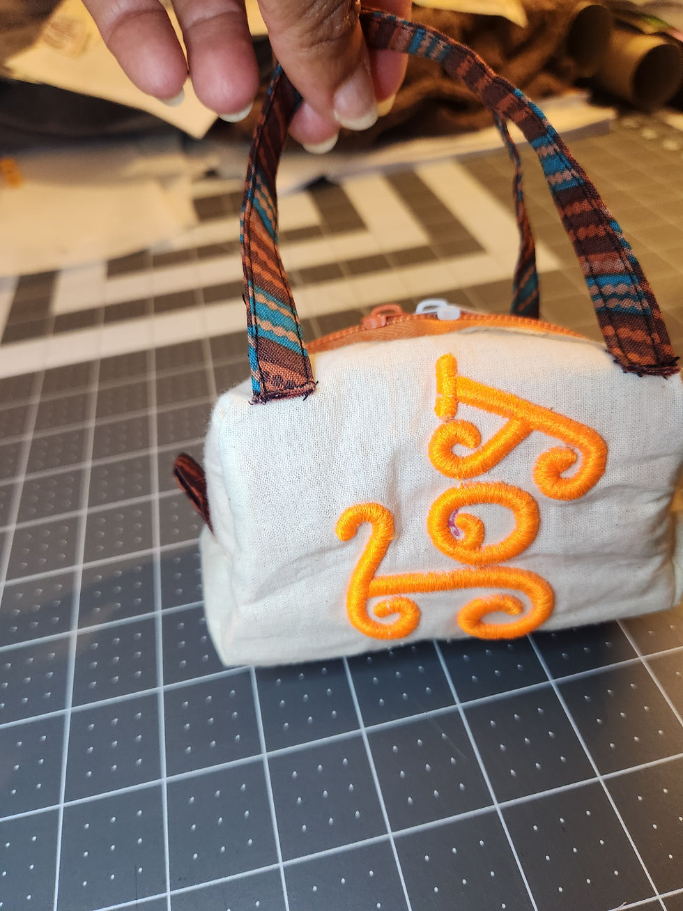 Thumbnail: Mini Zipper Bag Pattern SP133