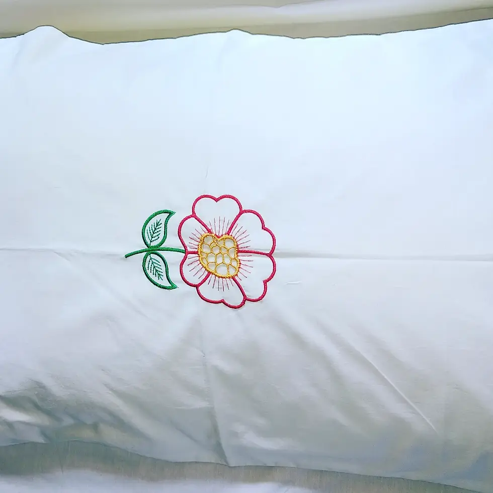 Thumbnail: Embroidered bedsheet