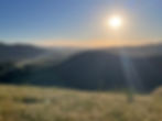 Scenic view of Sta Rita Hills overlooking Goundstar regenerative vineyard estate ranch.