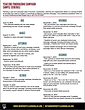 Sample page of year-end campaign activity sheet