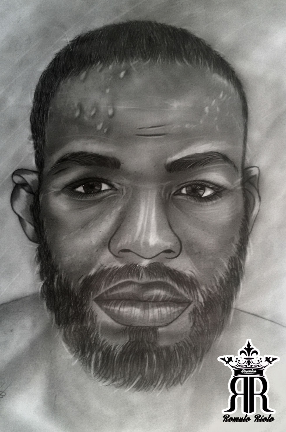 Desenho Realista Jon Bones Jones.