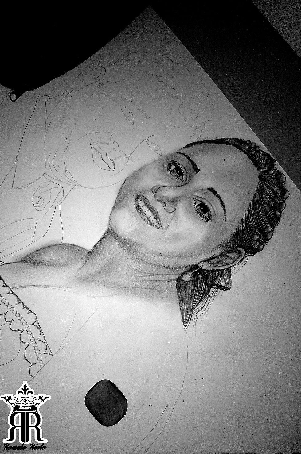 Desenho Realista Antônio e Vandinha.