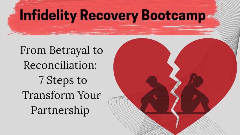 Advertisement for the Infidelity Recovery Bootcamp