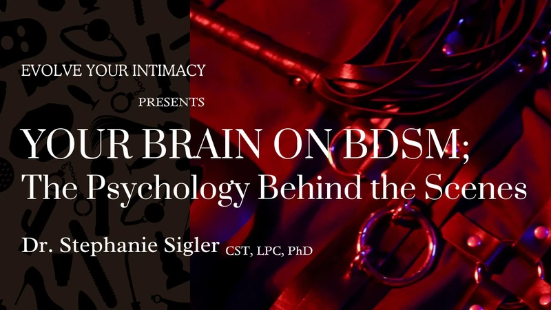 Advertisement for workshop with a lady with her hands consensually handcuffed.