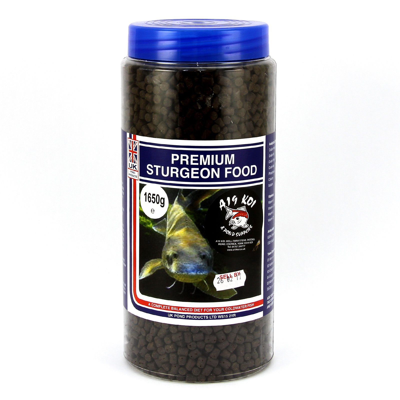 A19 Koi & Pond Supplies - Premium Sturgeon Food (1650 grams)