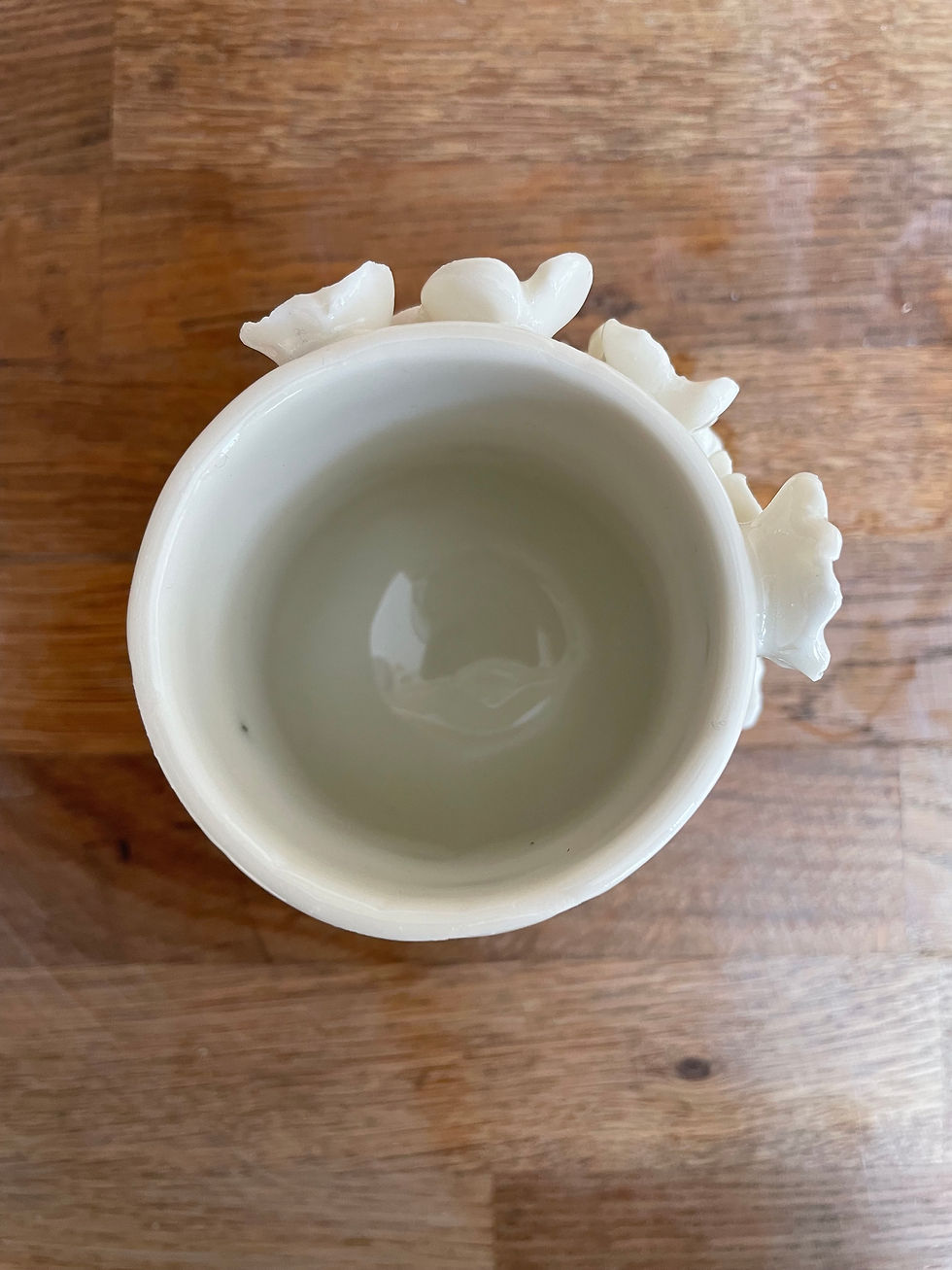 Miniature : vase fleurs en porcelaine