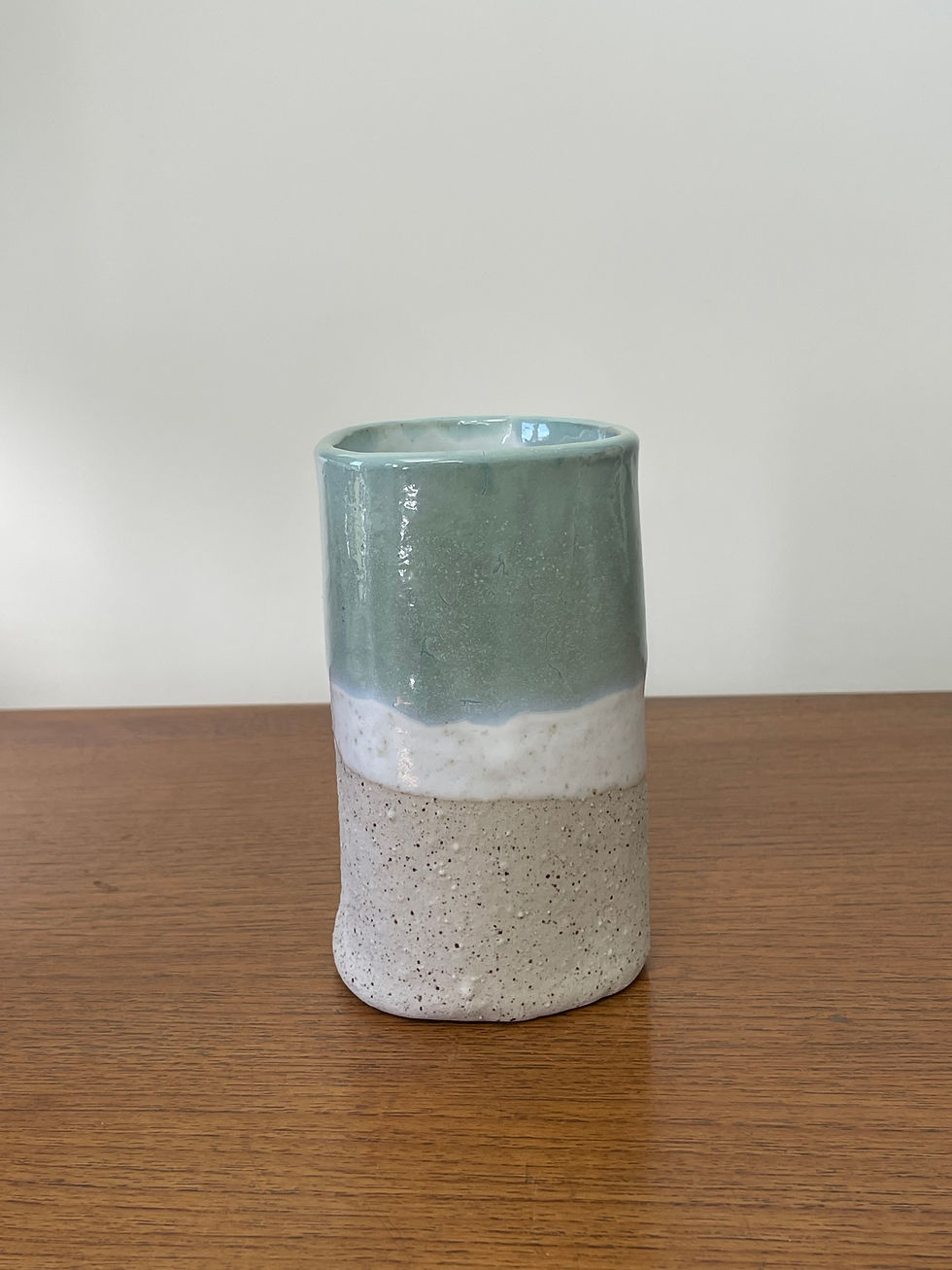 Miniature : Vase "mer d'hiver"