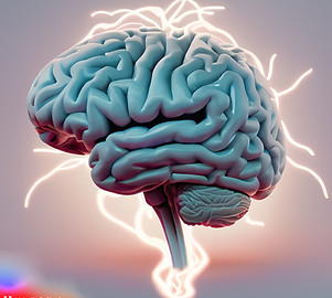 Firefly a 3d illustration of a brain with electric surges 91111.jpg