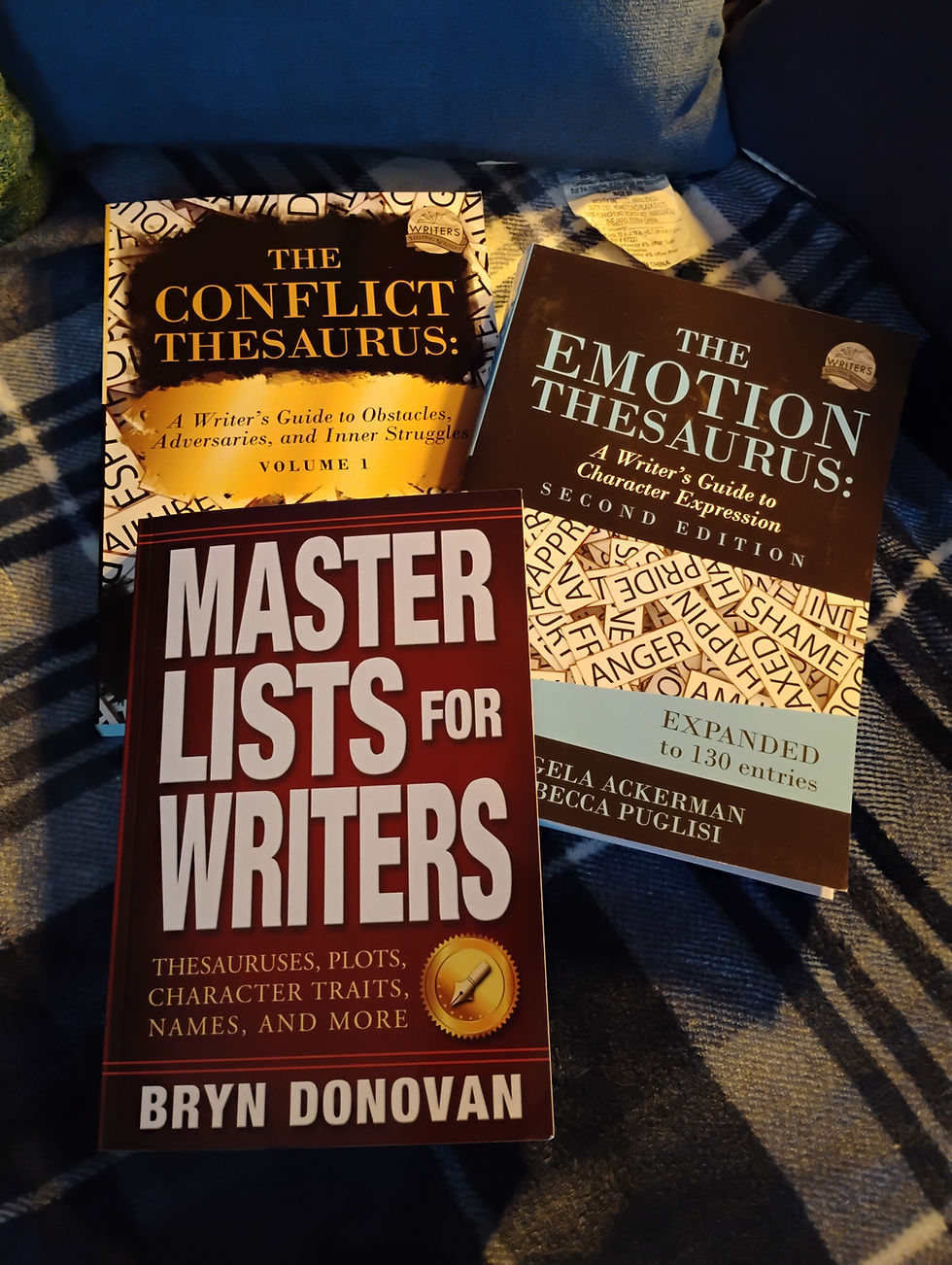 I recently added three new writing resource books to my collection. 😊