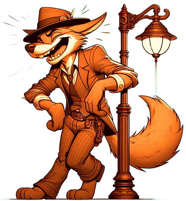 Laughing Wolfe Lampost brown_edited_edit