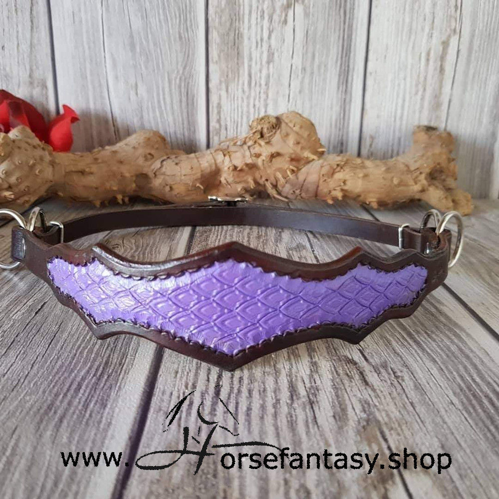 Sidepull Drachen Lila Leder