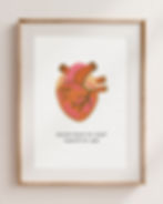 Anatomical heart print, "NEITHER SINGLE NOR MARRIED, COMMITTED TO JESUS"