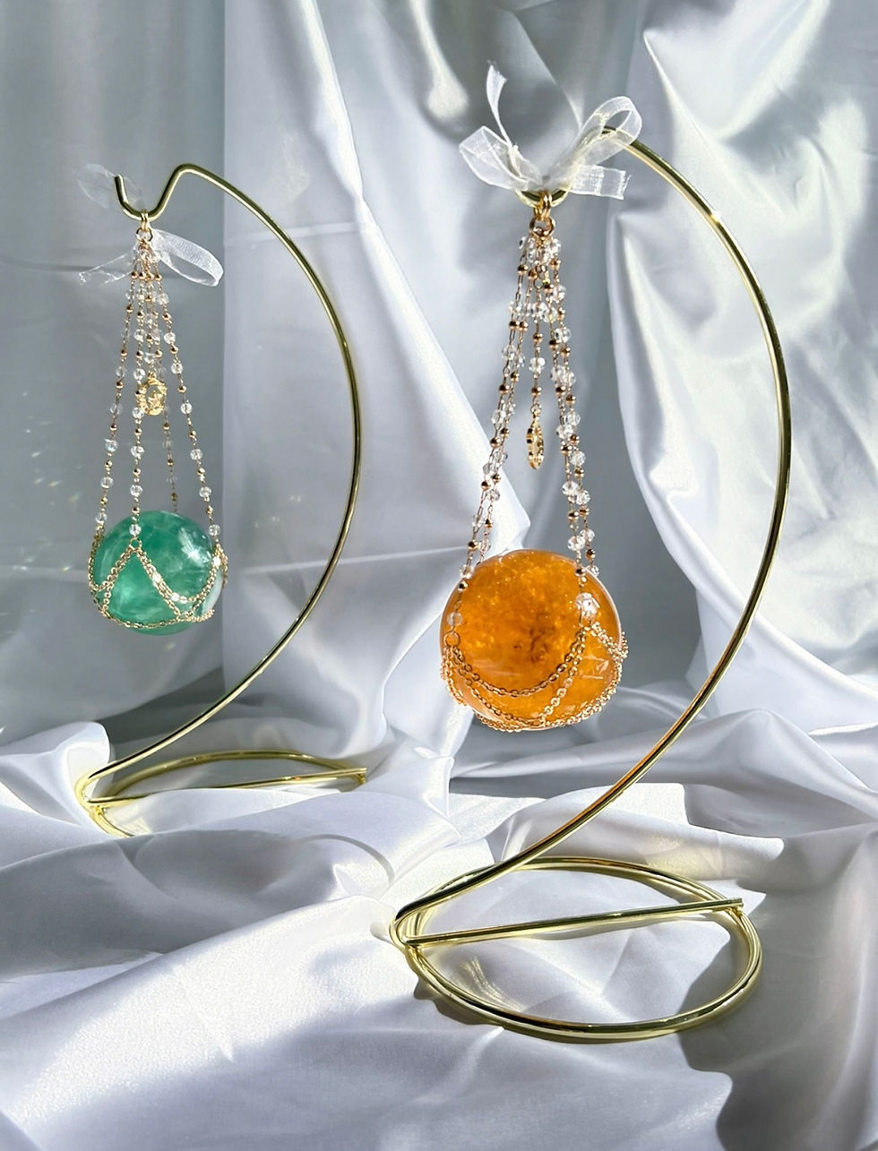 Thumbnail: Gold Chain Sphere Holder