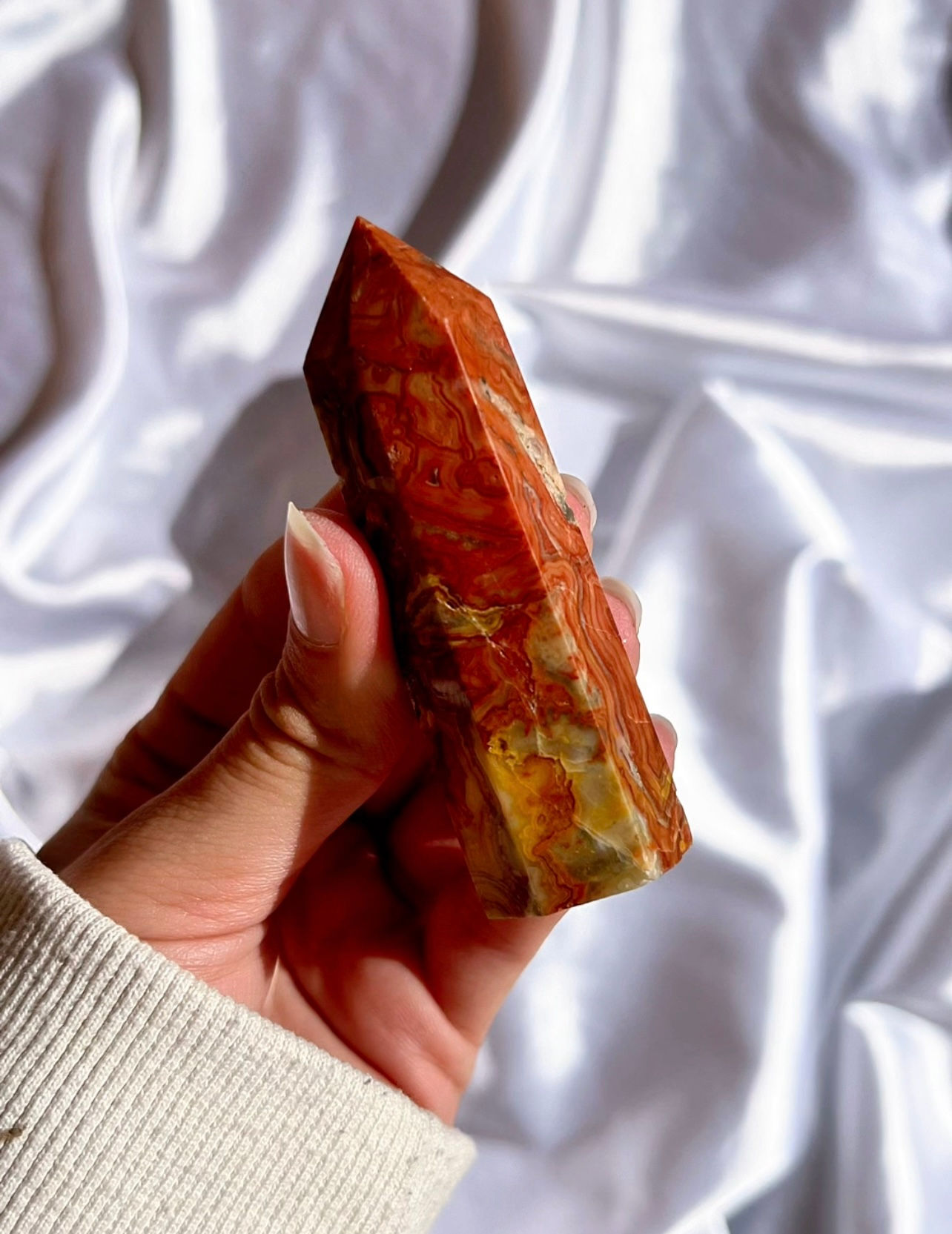 Crazy Lace Agate Tower (CL3)