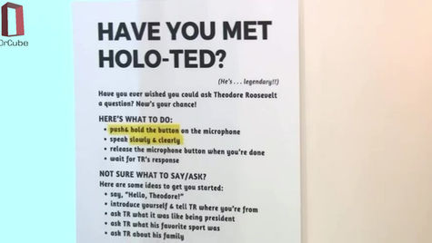 טד רוזוולט כדמות בינה מלאכותית אינטראקטיבית