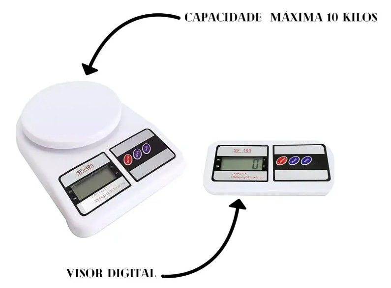 Miniatura: Balança Digital de Cozinha 10kg com Display LCD