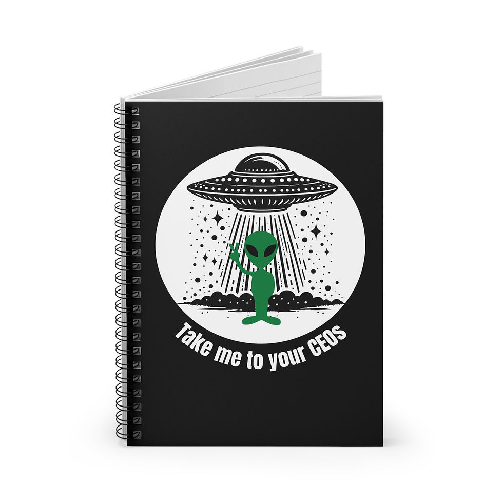 Thumbnail: Spiral Ruled Line Notebook - Take Me To Your CEOs