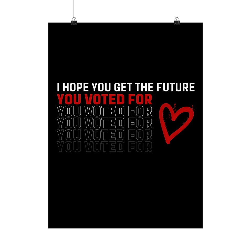 Thumbnail: Matte Poster - Black - Red