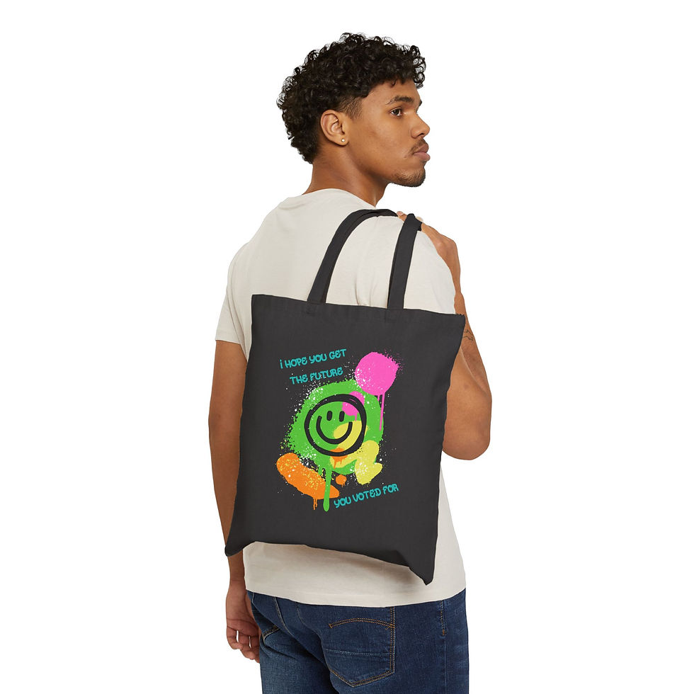 Thumbnail: Cotton Canvas Tote Bag - Neon