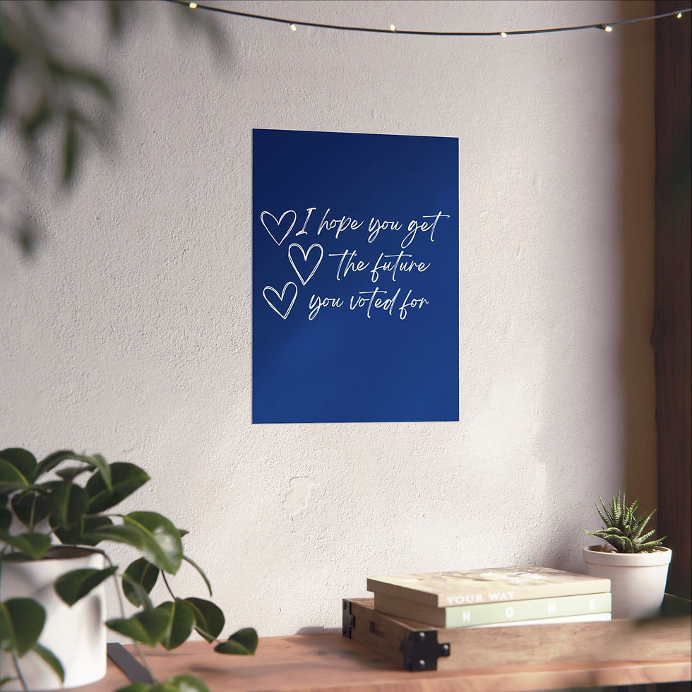 Thumbnail: Matte Poster - Dark Blue - Chalk