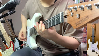インサイド＆エコノミーピッキングを練習するための単純フレーズ作ったよ！！