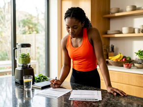 Athlete reviewing immune and fasting plans
