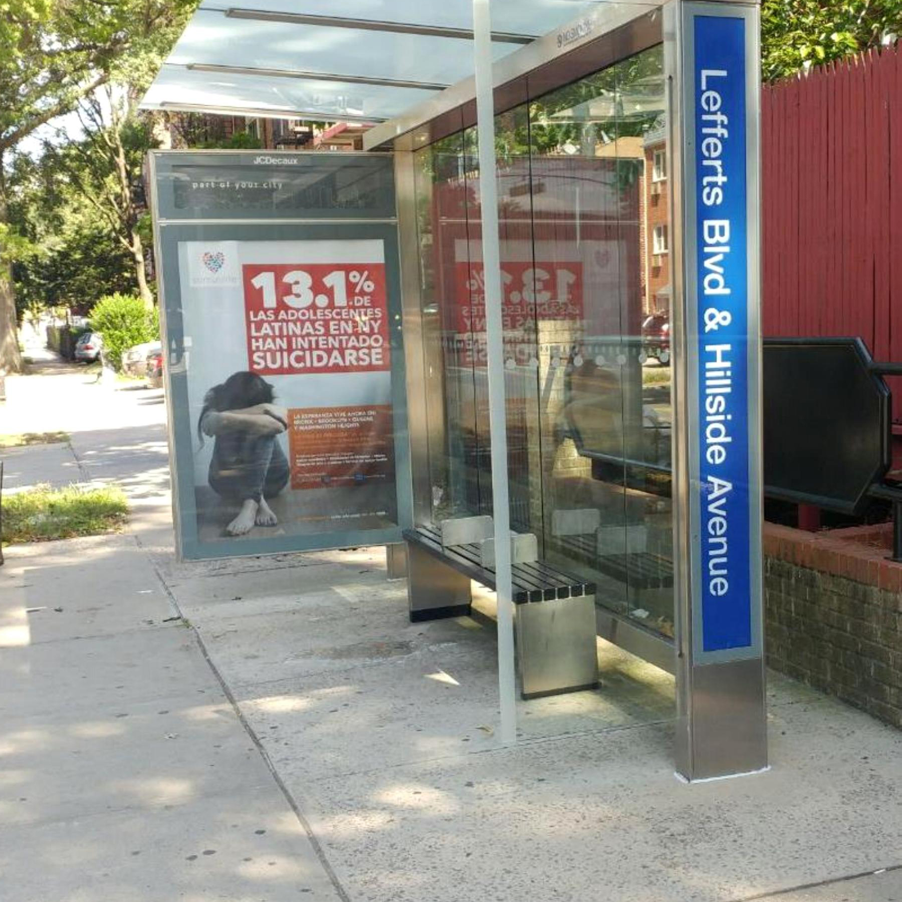 LIP Bus Shelter Campaign Lefferts Blvd a