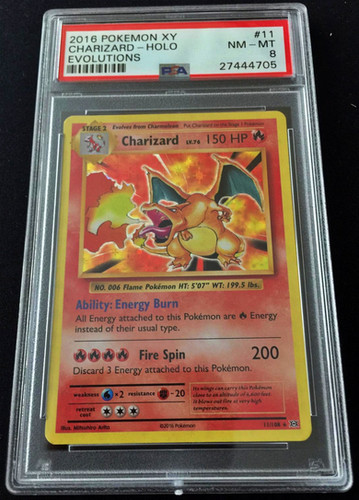 Charizard HOLO Evolutions PSA 8 | Pokemon Vmart Charizard HOLO Evolutions PSA 8 | Pokemon Vmart