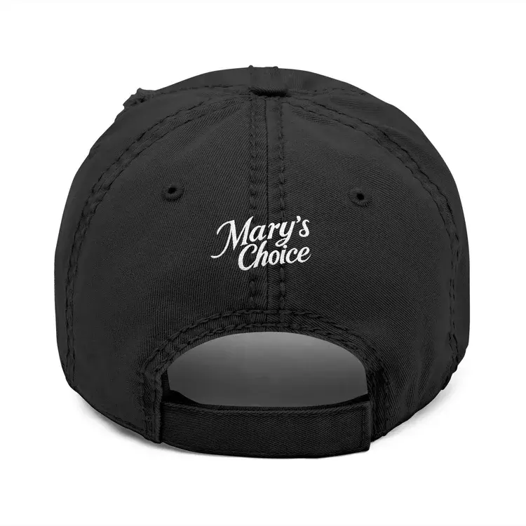 Thumbnail: Vintage Distressed Dad Hat - Mary's Choice Embroidery