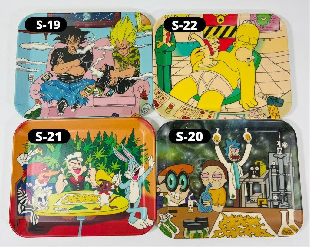 Small Plastic Variety Rolling Trays