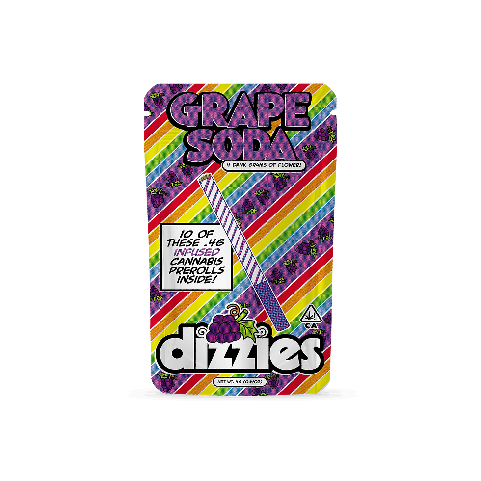 Dizzies Infused Pre roll Grape Soda 4g