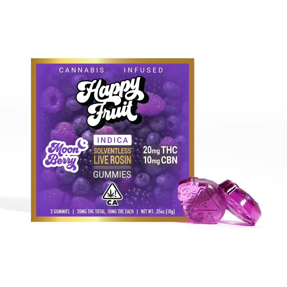 Moon Berry Rosin Gummies (2 Pack) 20mg THC, 10mg CBN