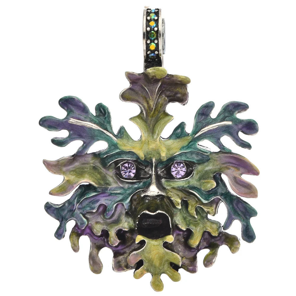 Kirks Folly Enchanted Forest Green Man Magnetic Enhancer silver ox