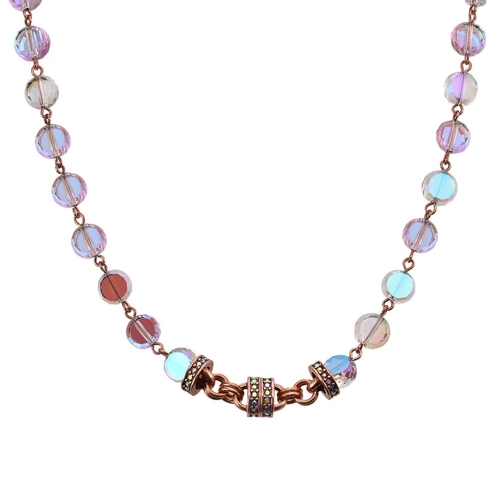 Thumbnail: Kirks Folly Fantasia Crystal Magnetic Interchangeable Necklace copper ox