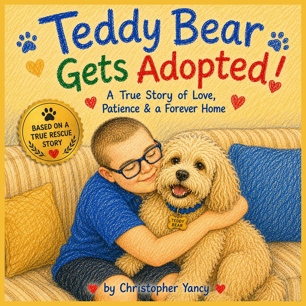 Teddy Bear Gets Adopted