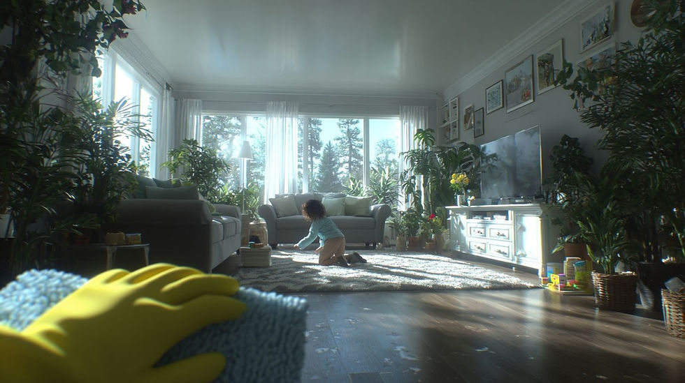 Professional cleaner using safe products for eco-friendly house cleaning Medford to reduce allergens and protect family health