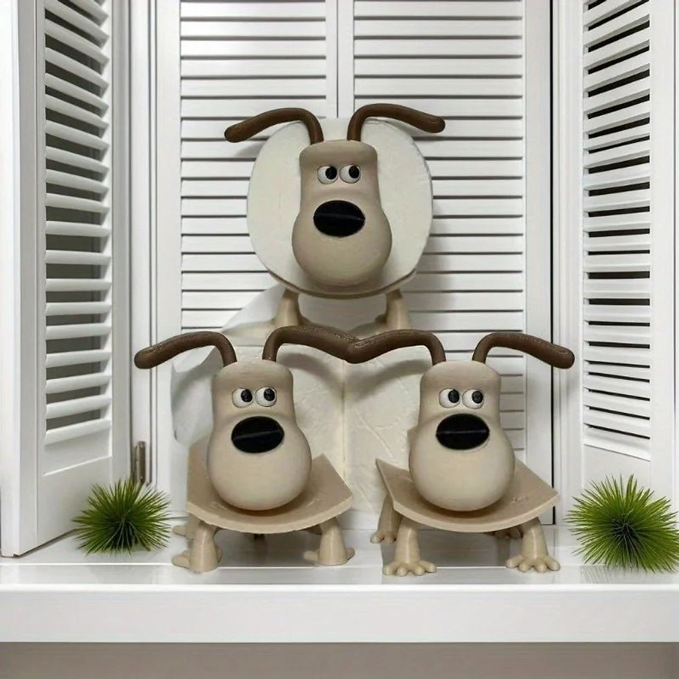 Thumbnail: Puppy Toilet Paper Holder – Cute Dog Design Bathroom Organizer & Home Decor