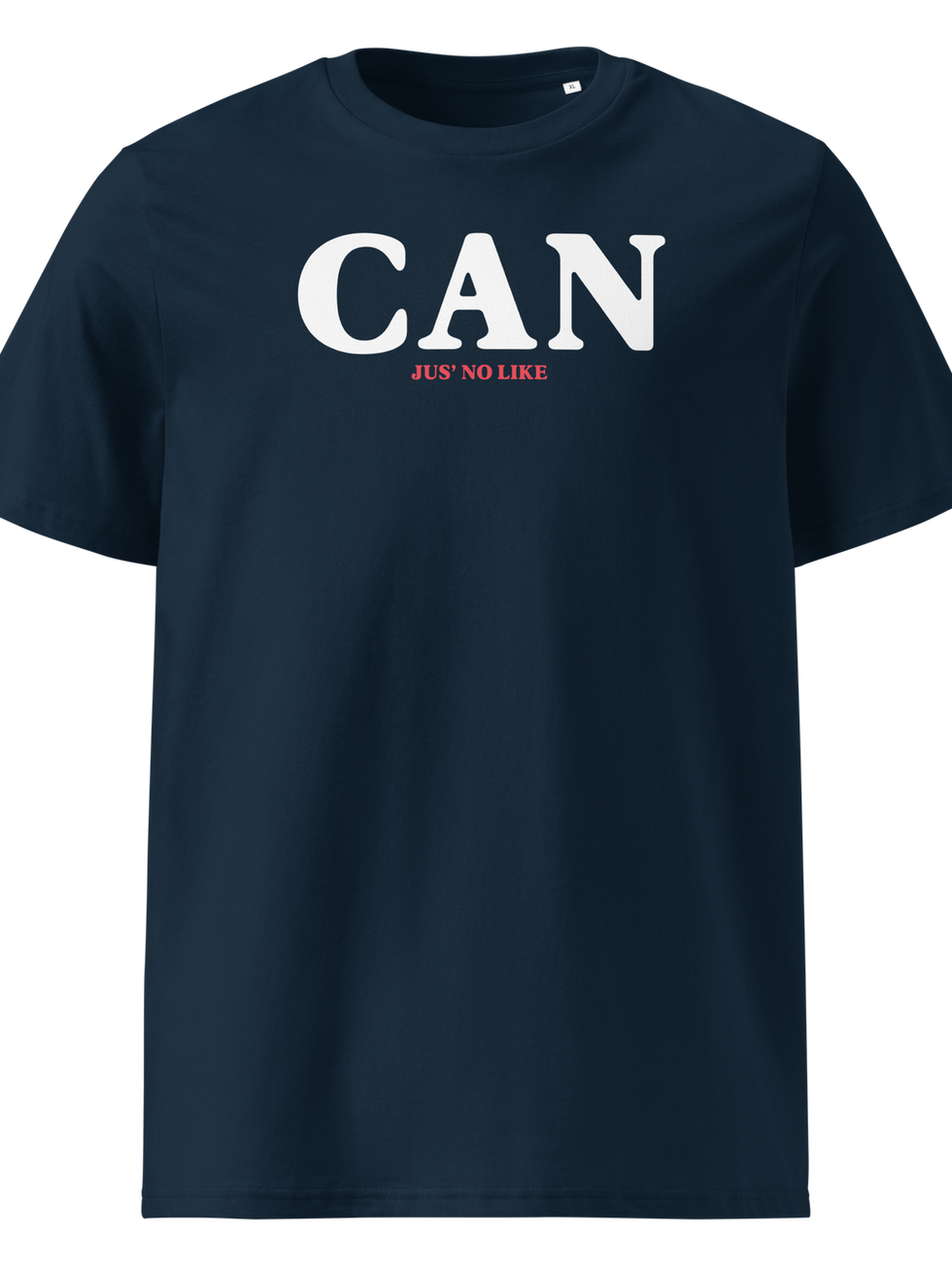 Navy blue "CAN" unisex organic t-shirt