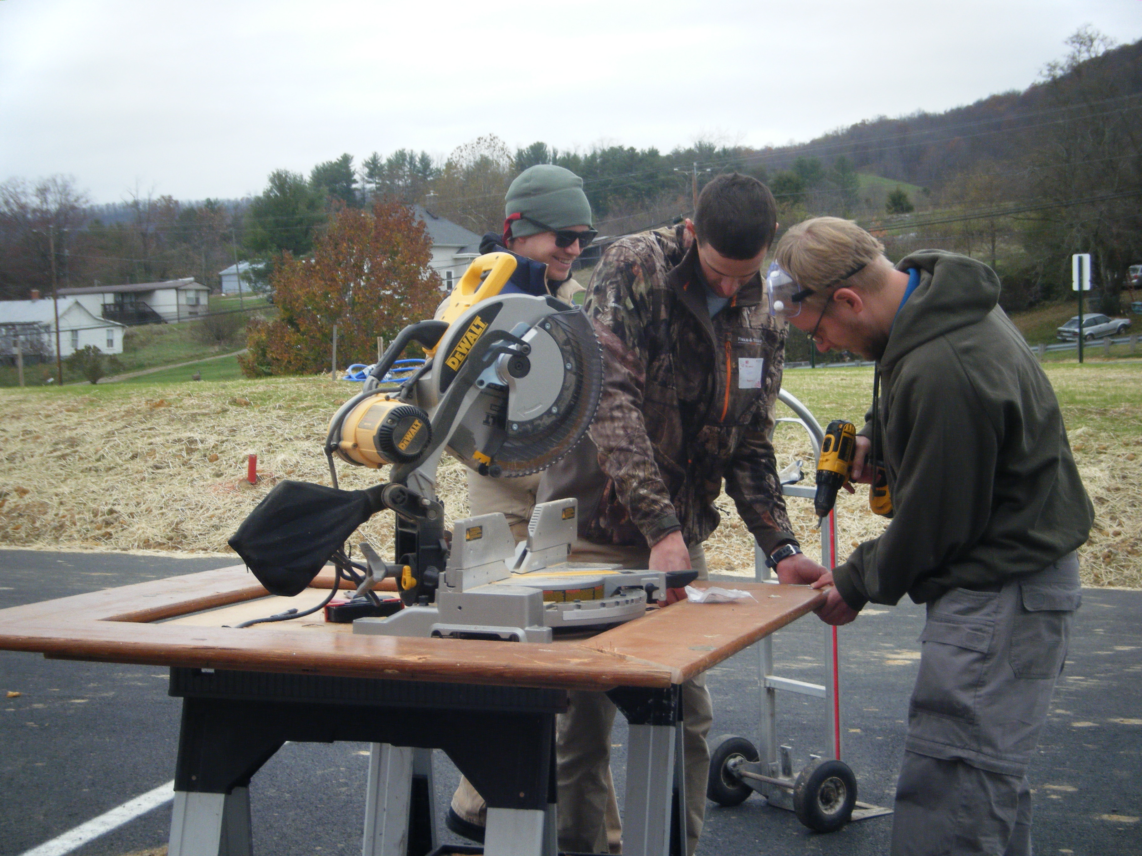 Volunteers at Work Day