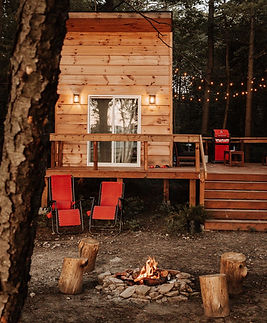 The Green Acres Cabin bedroom exterior