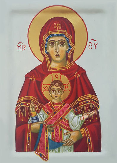 Icon of Mother and Child by Mary Burke