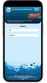 OECI mobile search screen